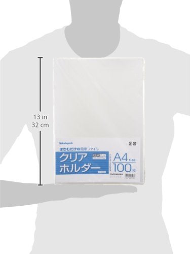 Nakabayashi CH1036C A Clear Holder, A4 Size, 100 Sheets