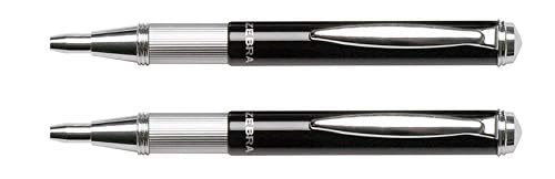 Zebra 10110 Telescopic Ballpoint Pens (Pack of 2) 1mm, Pocket Clip