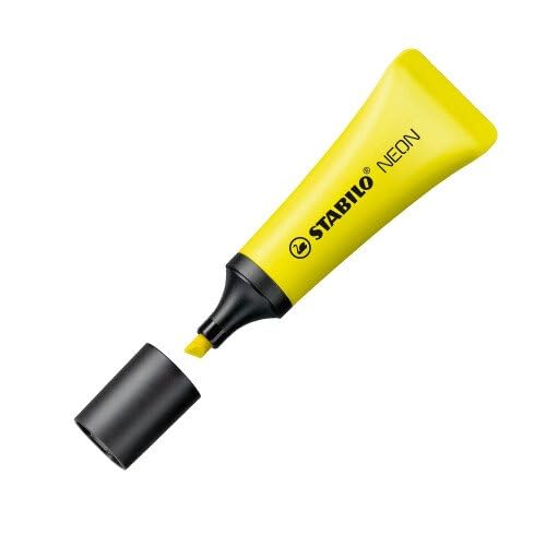 Stabilo Neon Highlighter Pen Yellow Colours