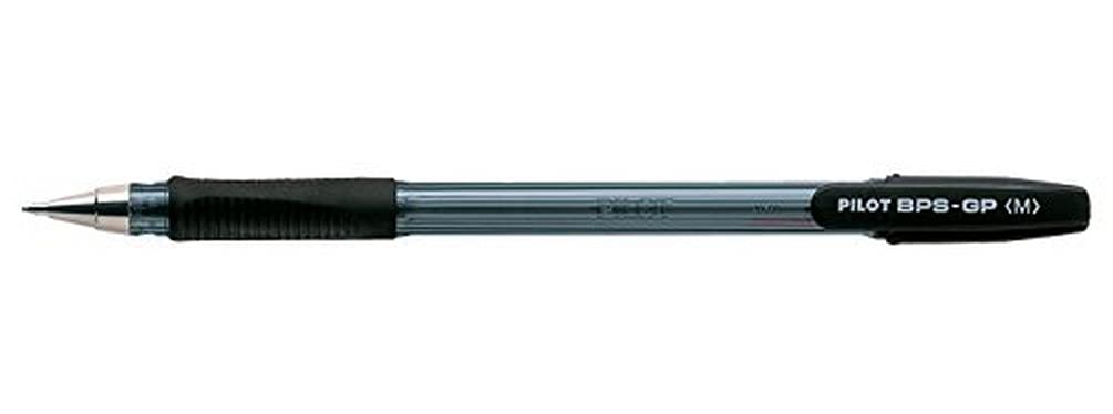 Pilot BPS - GP Grip Ballpoint 1.0 mm Tip (Pack of 12) - Black