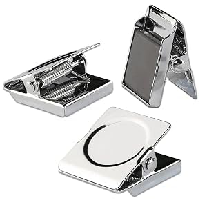 Ogrmar 12 Pack Magnetic Clips 1.75 Inch Heavy Duty Refrigerator Magnet Clip
