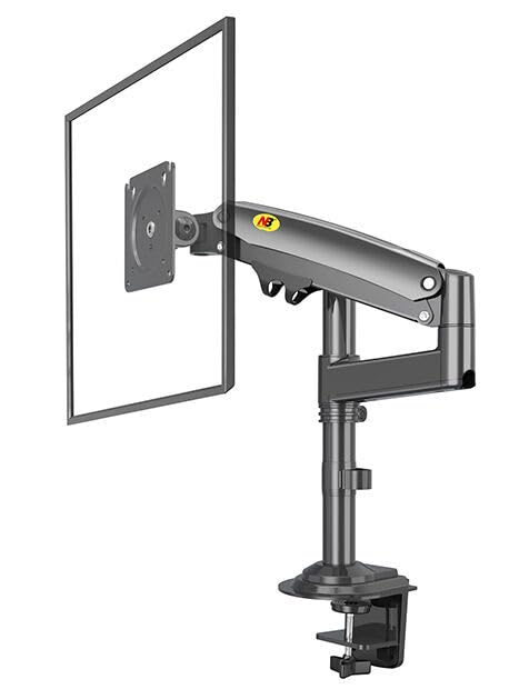 NB H100 Heavy Duty Desk Mount Arm with Gas Spring for LCD Screens 22-35 Inches