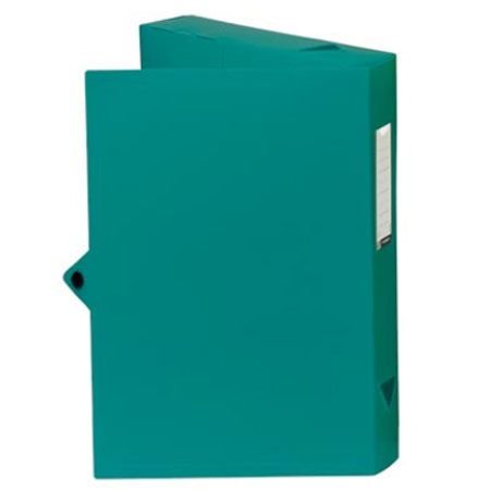 Viquel Class Doc Box File Polypropylene 60 mm Spine Turquoise Blue