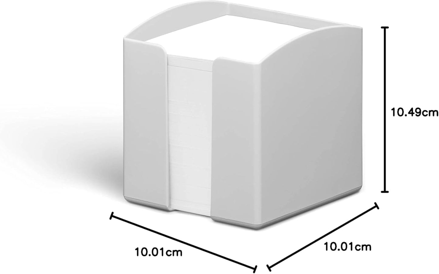 Durable Eco-Friendly Note Box, Includes 800 Blank Sheets, Grey