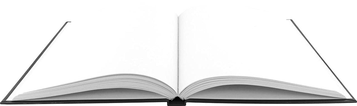 Kangaro Notebook A5 Blank Hard Cover 80 Sheets 100 g Black