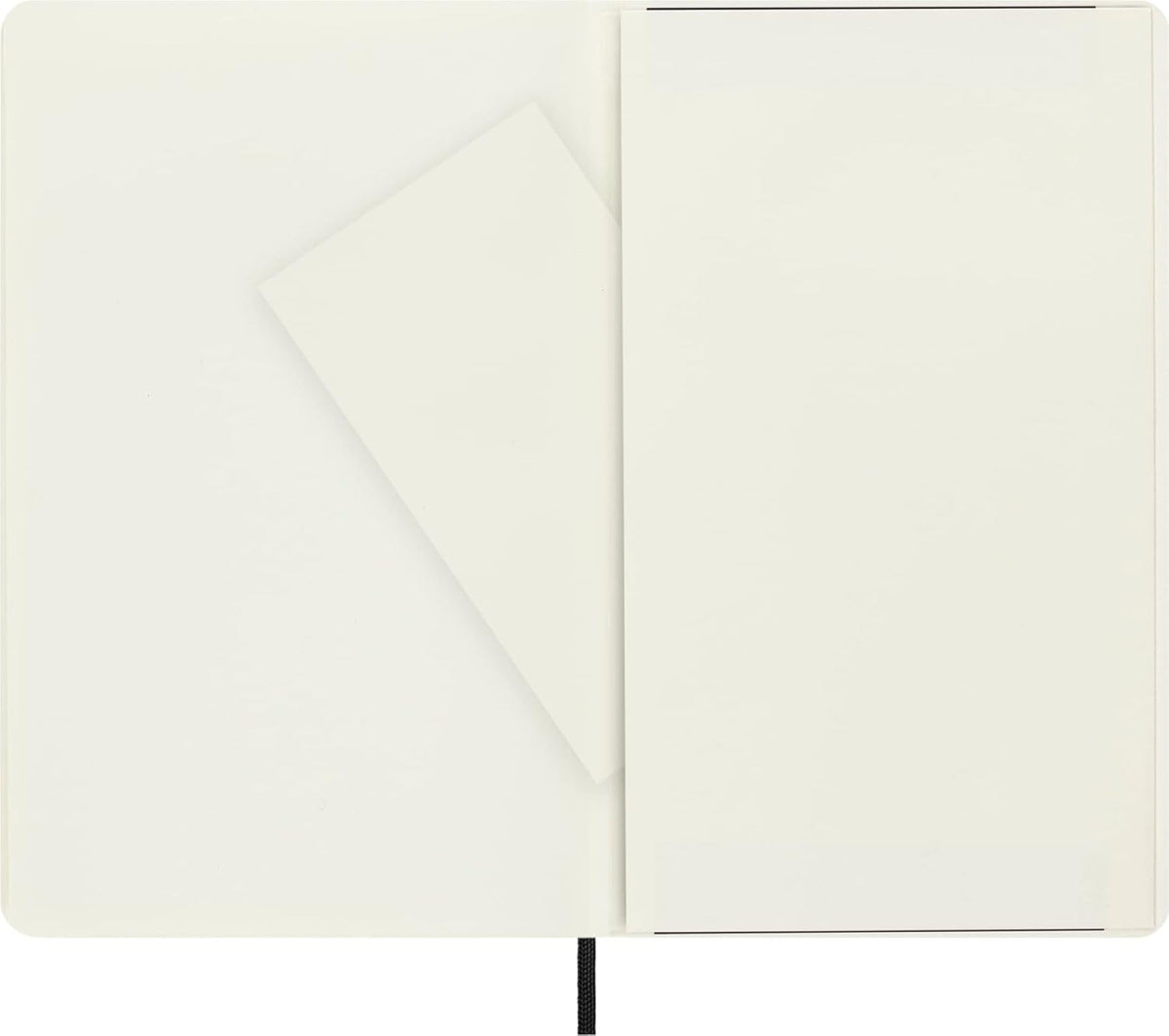 Moleskine Classic Notebook, Soft Cover, Large (5" x 8.25") Plain/Blank, Black, 240 Pages