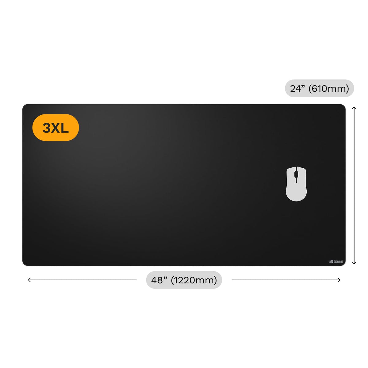 GLORIOUS Gaming Mouse Pad GMP 2-3XL - Spill-Proof Mouse Pad, Optimised for Gaming Sensors, Balanced