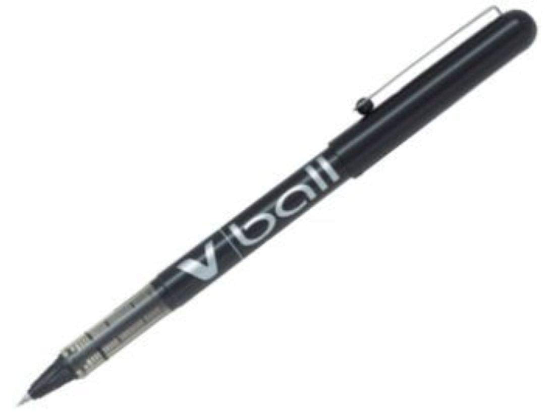 Pilot BL-VB5 VBall 0.5mm VSystem Liquid Ink Roller Ballpoint Pen Bulk Pack (12pcs) - Black Ink