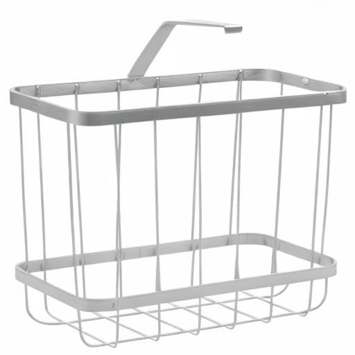 YBM HOME Over-The-Tank Toilet Magazine Holder and Newspaper Organizer Bin, Metal Standing Rack for