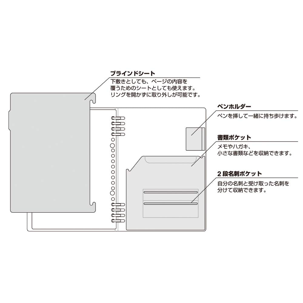 King Jim 9855TEB Ring Notebook Tefline Biz B5