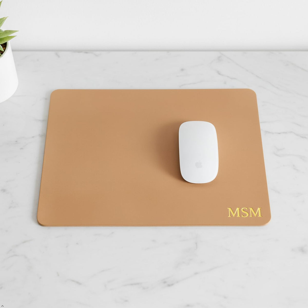 Northwind Personalized Full Grain Leather Mouse Pad, 9 x 7.5 Inch