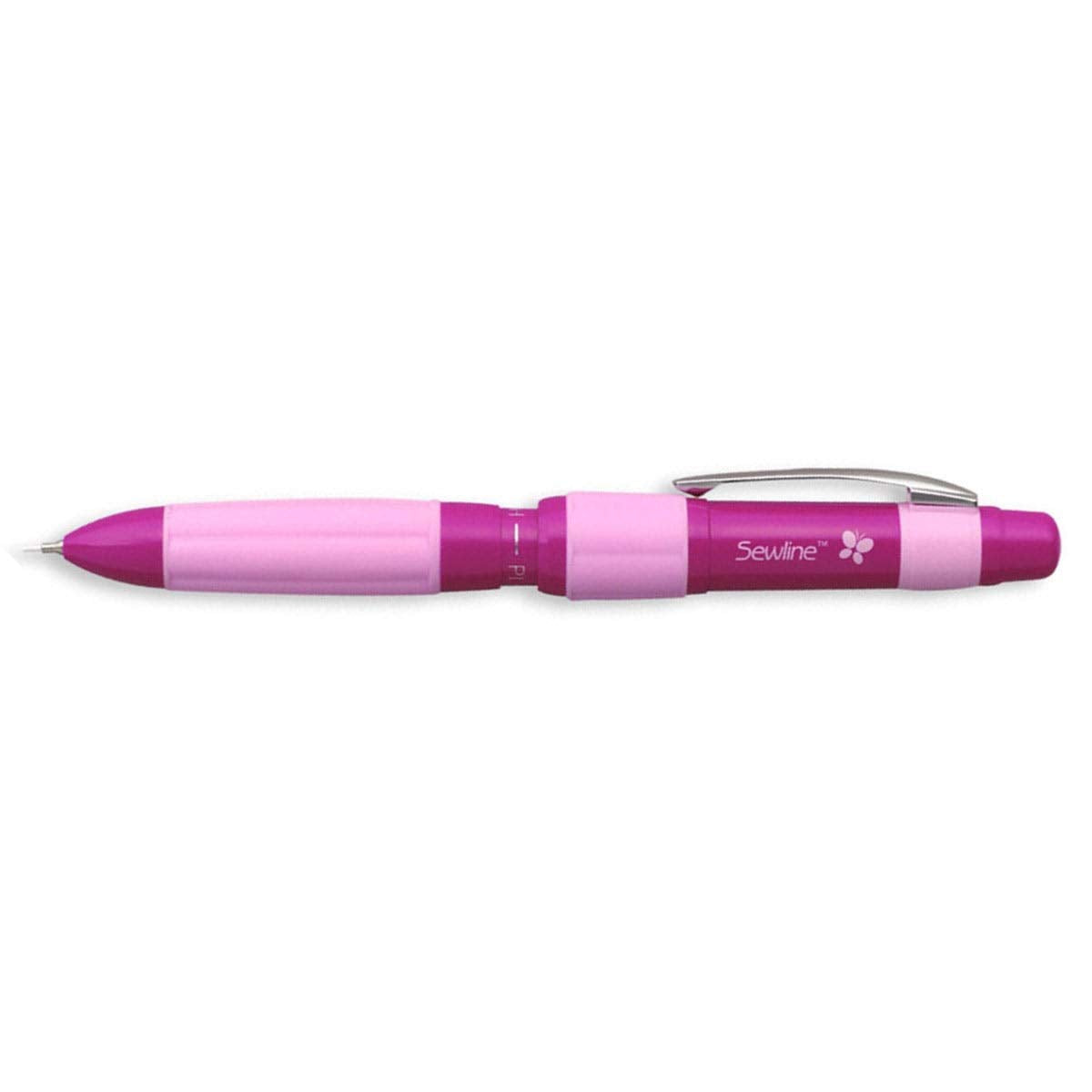 Sewline Fabric Pencil Trio – Refillable 3-Color Mechanical Fabric Marking Pencil with White, Black