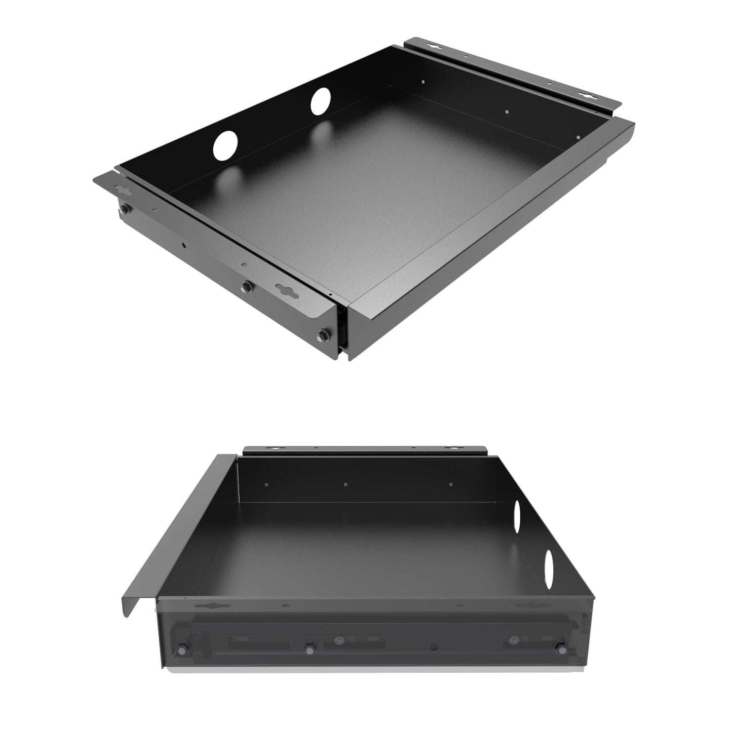 Mofangtech Under Desk Mounted Sliding Pull-out Drawer W 19.2" x D 13.4"