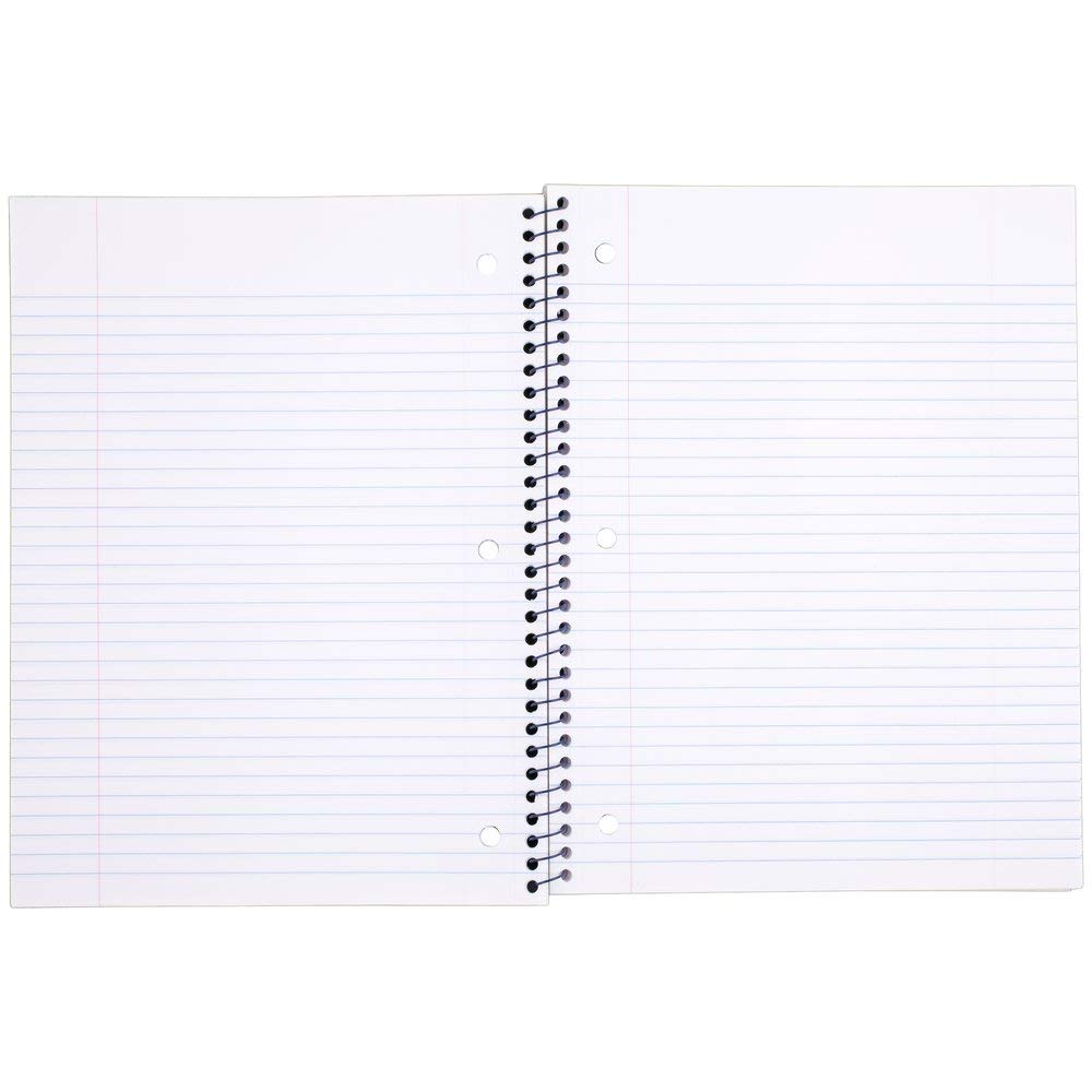 Mead Spiral Notebooks, 1 Subject, College Ruled Paper, 70 Sheets, 10-1/2" x 7-1/2", Shape It Up