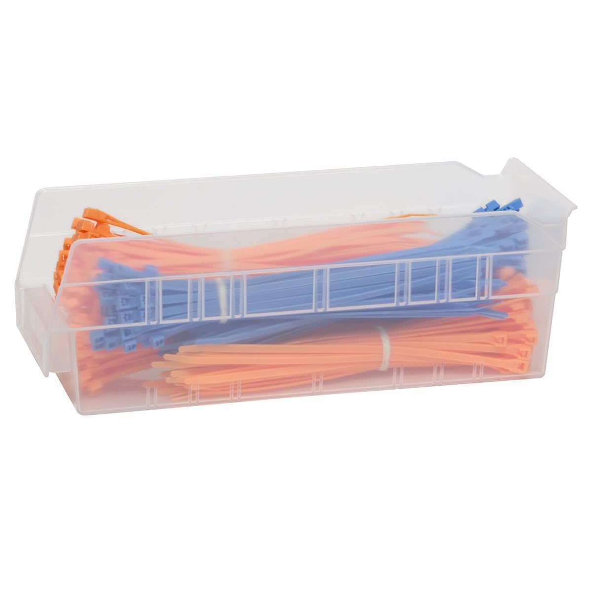Akro-Mils 30120 Heavy Duty Plastic Shelf Bins, 12"x 4"x 4", Clear, 24-Pack