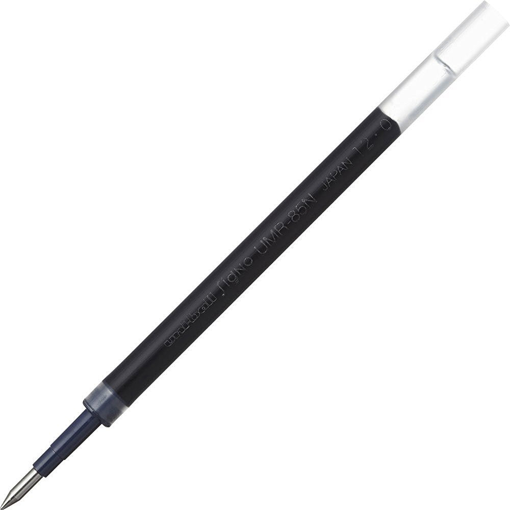 Mitsubishi Pencil UMR85N.24 Gel Ballpoint Pen Refill, Signo RT 0.5, Black, 10 Pens