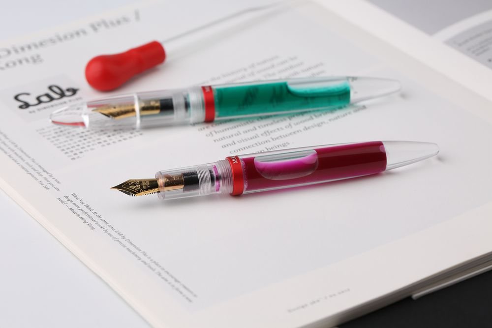 czxwyst M2 Large Ink Capacity Eyedropper Fountain Pen Eye Dropper Filling Pen Set for