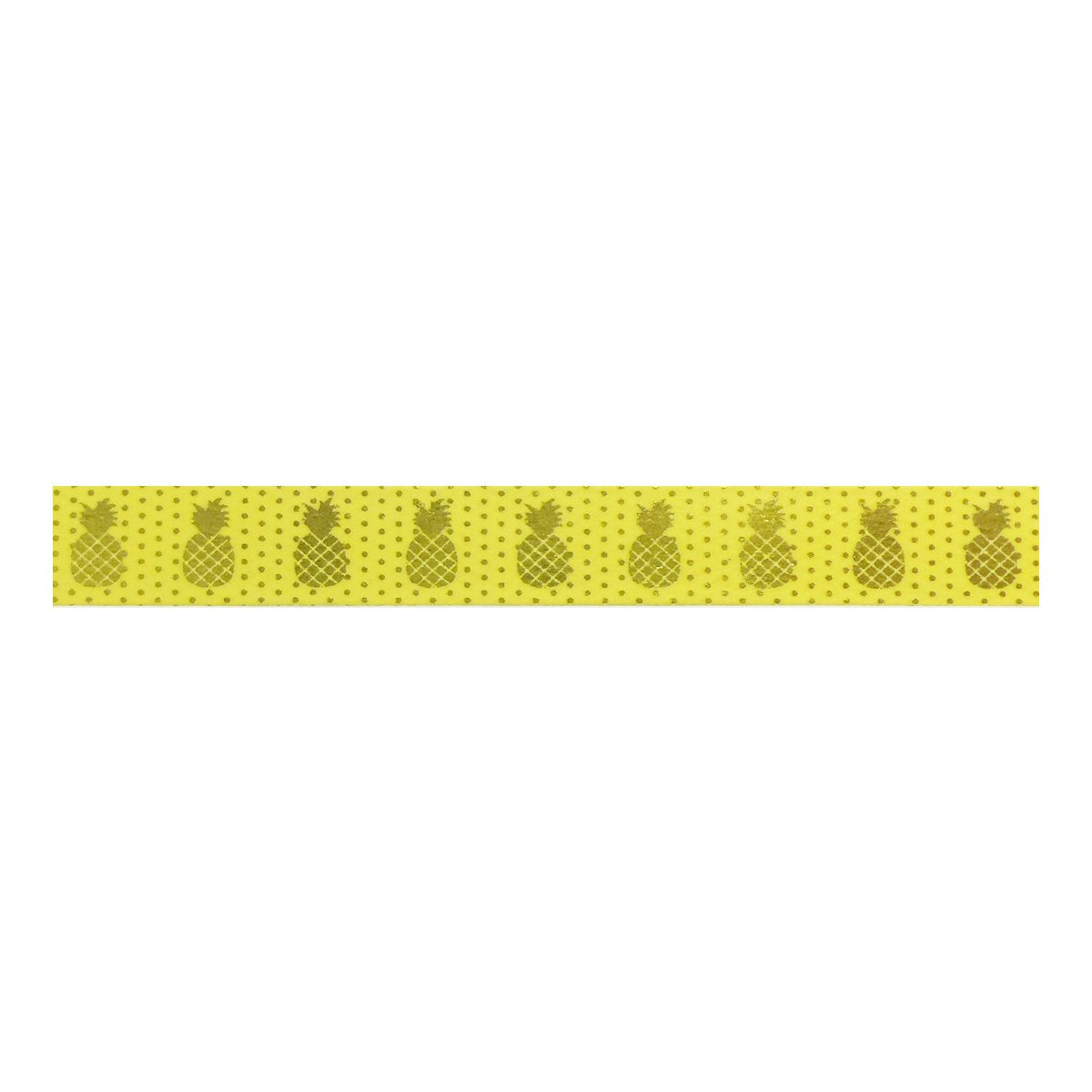 Wrapables Colorful Washi Masking Tape, Golden Pineapple Yellow