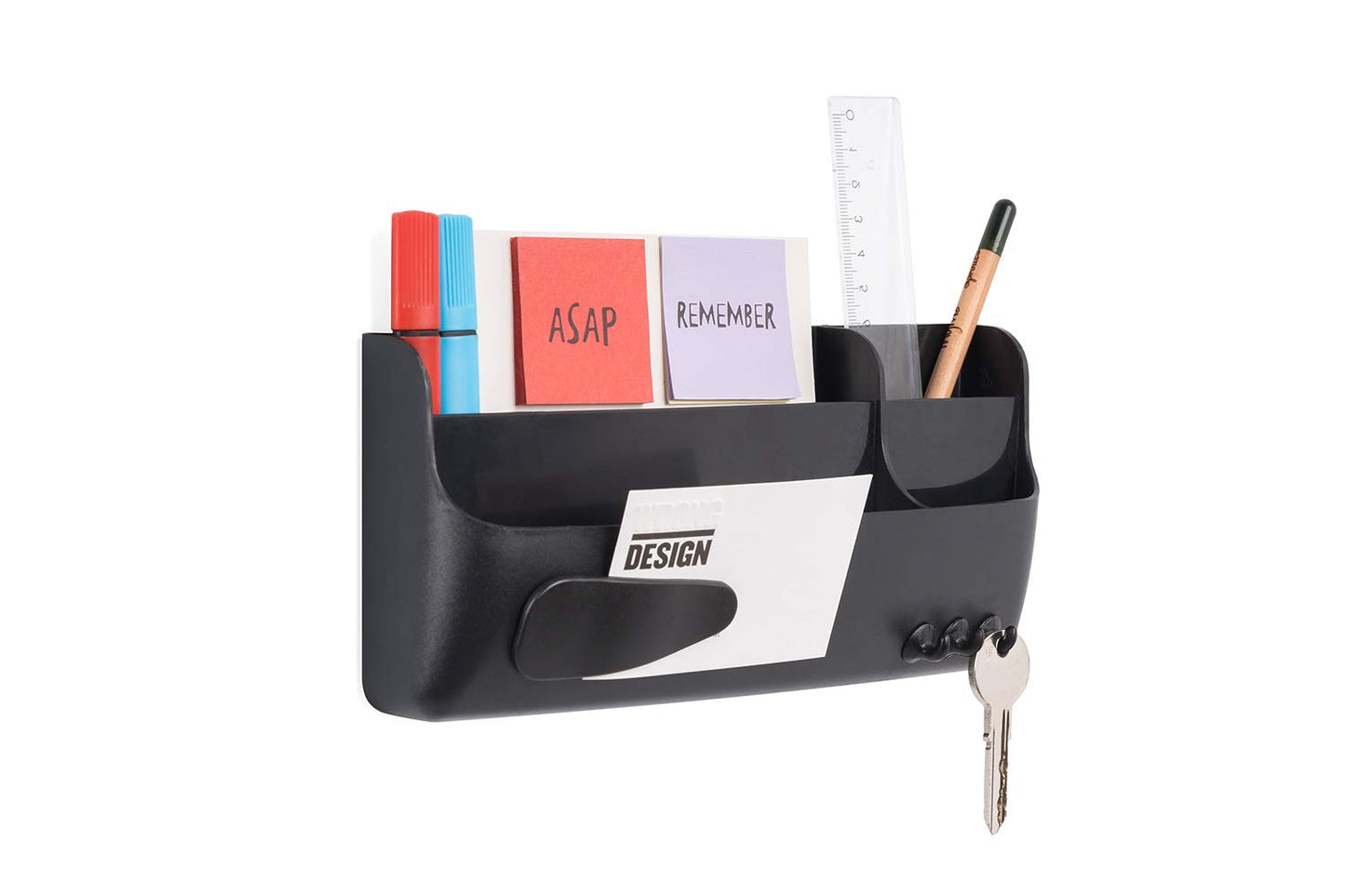 Bi-Office Bi-Silque Magnetic Smart Accessory Box - Black