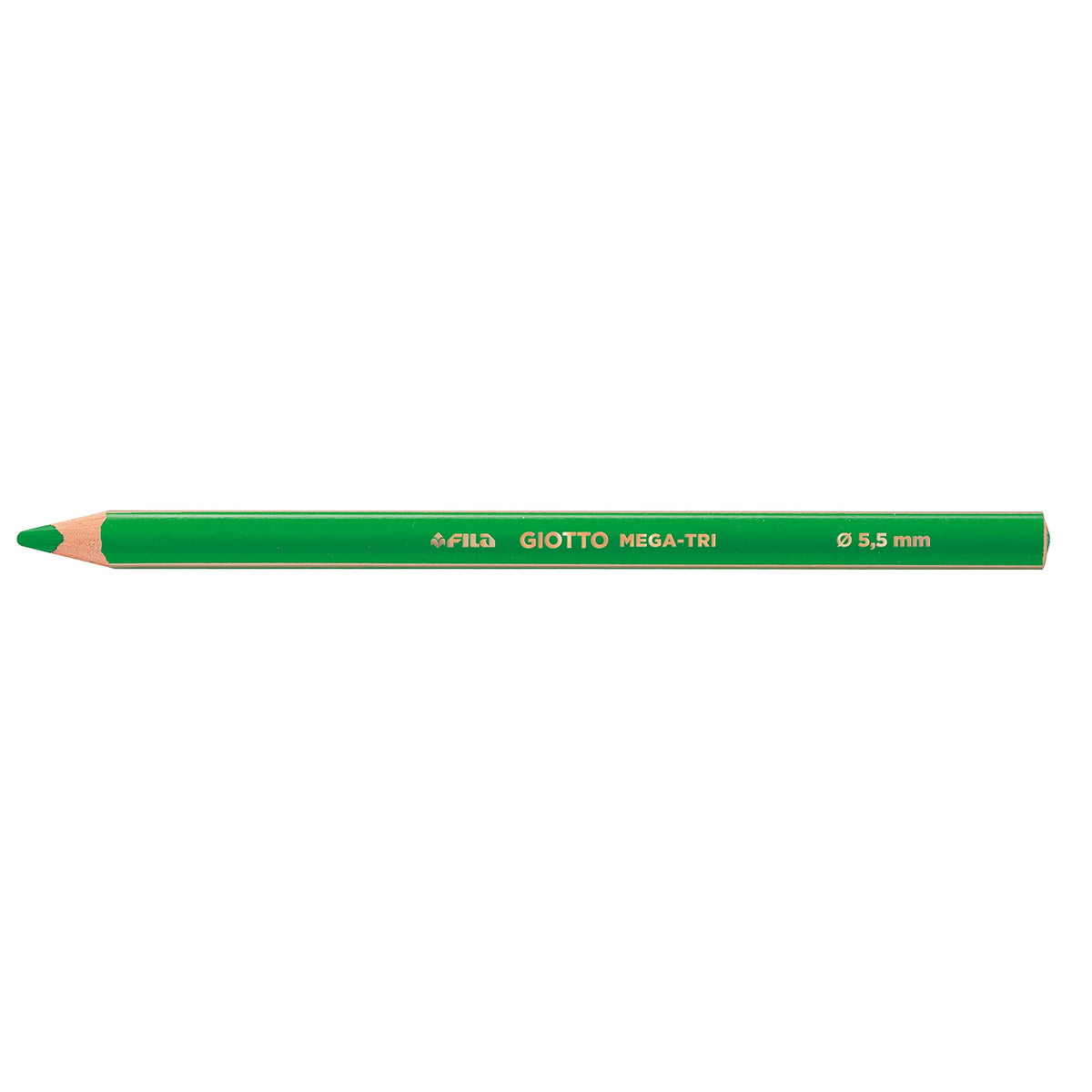 GIOTTO Mega-Tri Chunky Colouring Pencils, 12 Assorted Colours, Ideal for Children, Parties and