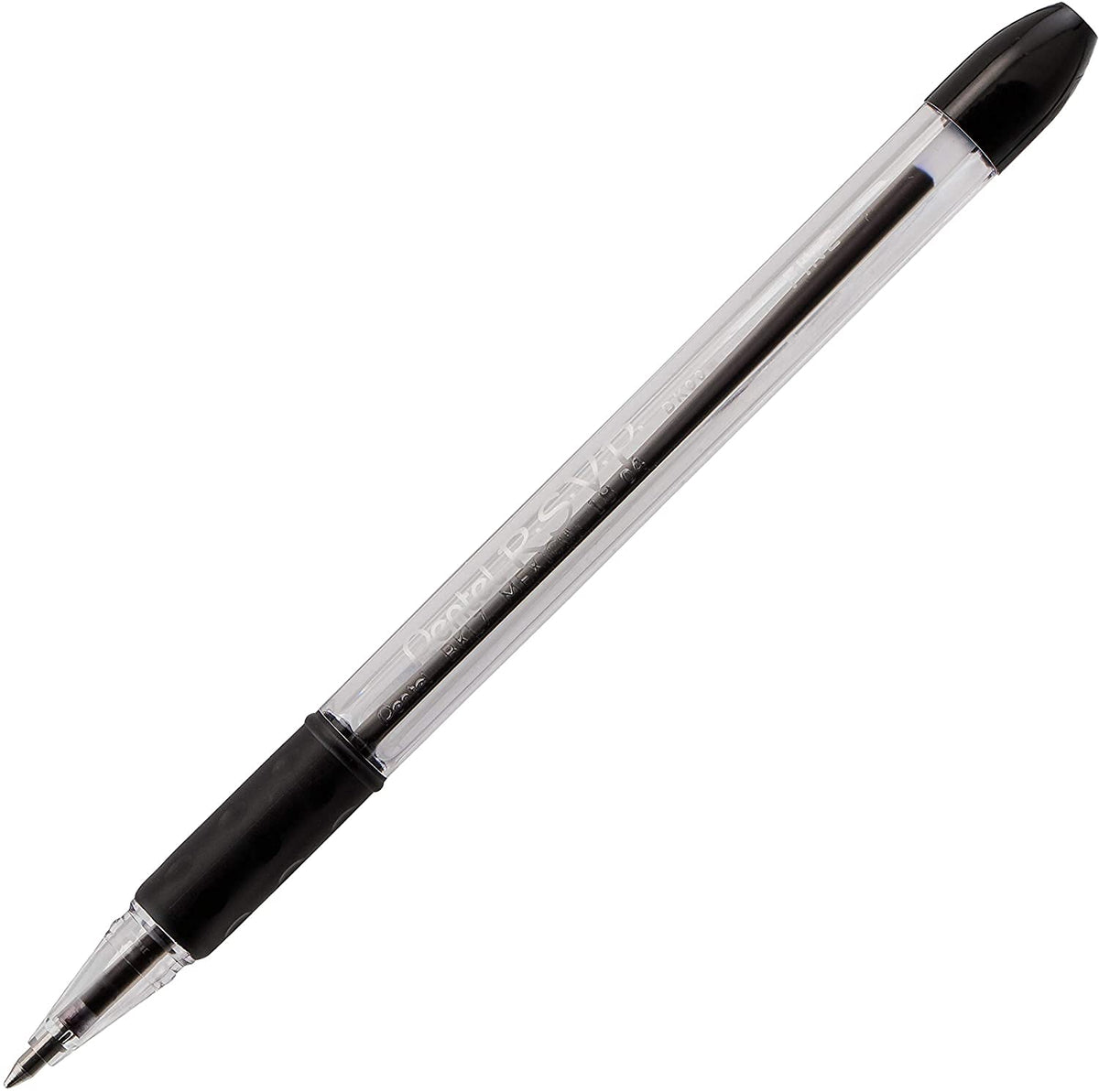 Pentel RSVP Ballpoint Pens, 0.7mm Fine Point, 6 Black & 6 Blue Ink Pentel Pens, Pack of 12