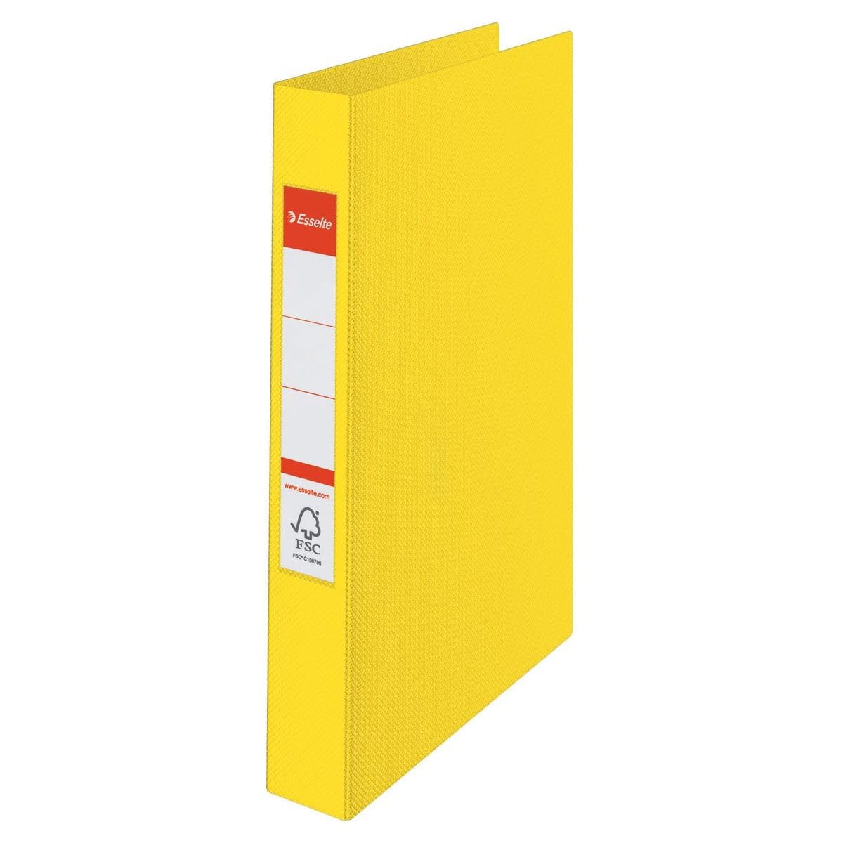 Esselte 2 Ring Binder, PP, Holds up to 190 Sheets, Vivida Range, 42 mm Spine, 14450 - A4, Yellow