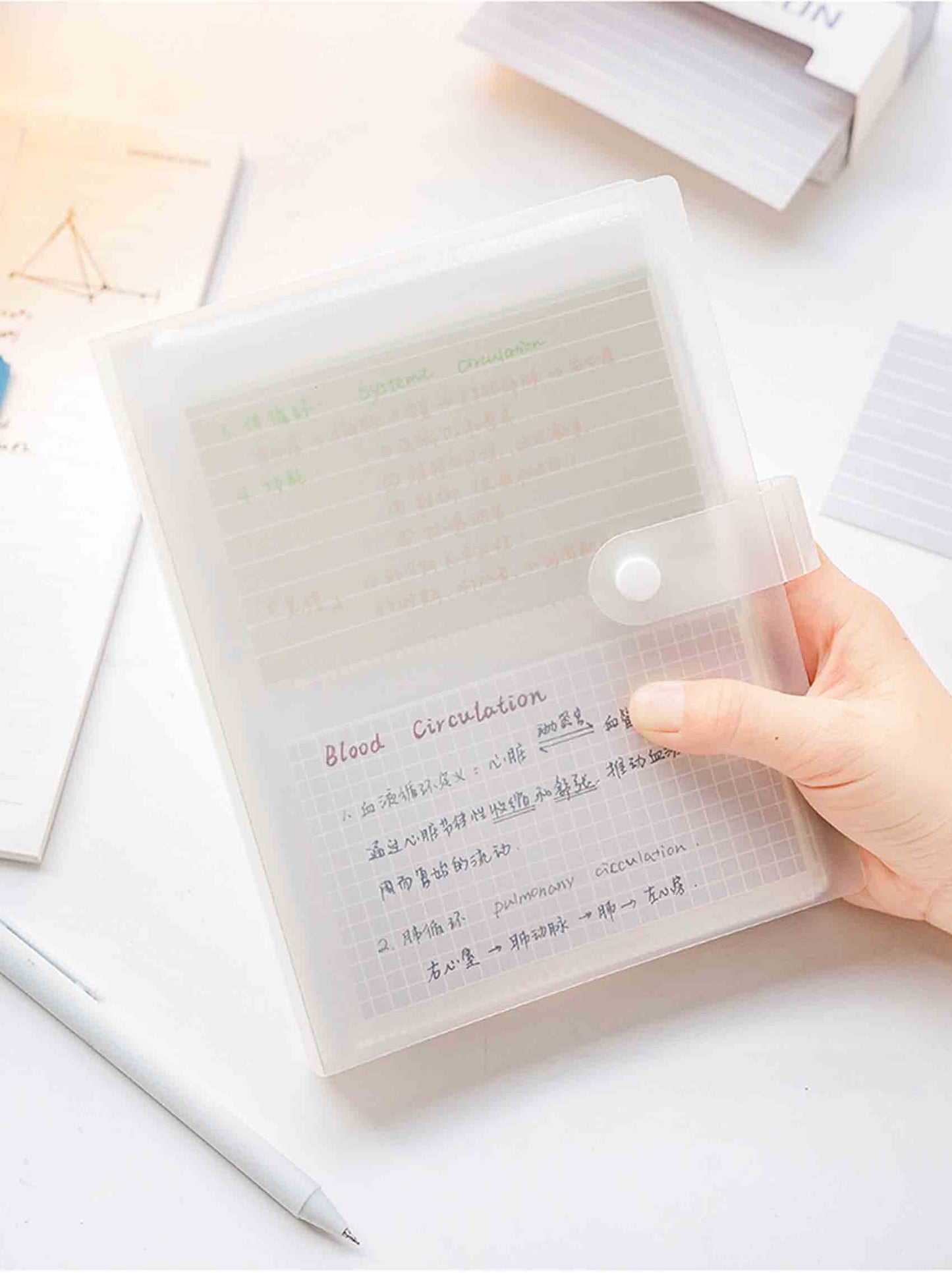 YOAVIP 3x5 Index Cards Clear Plastic Holder Organizer Pouches Book Binder 40 Page Hold 160 Cards 4