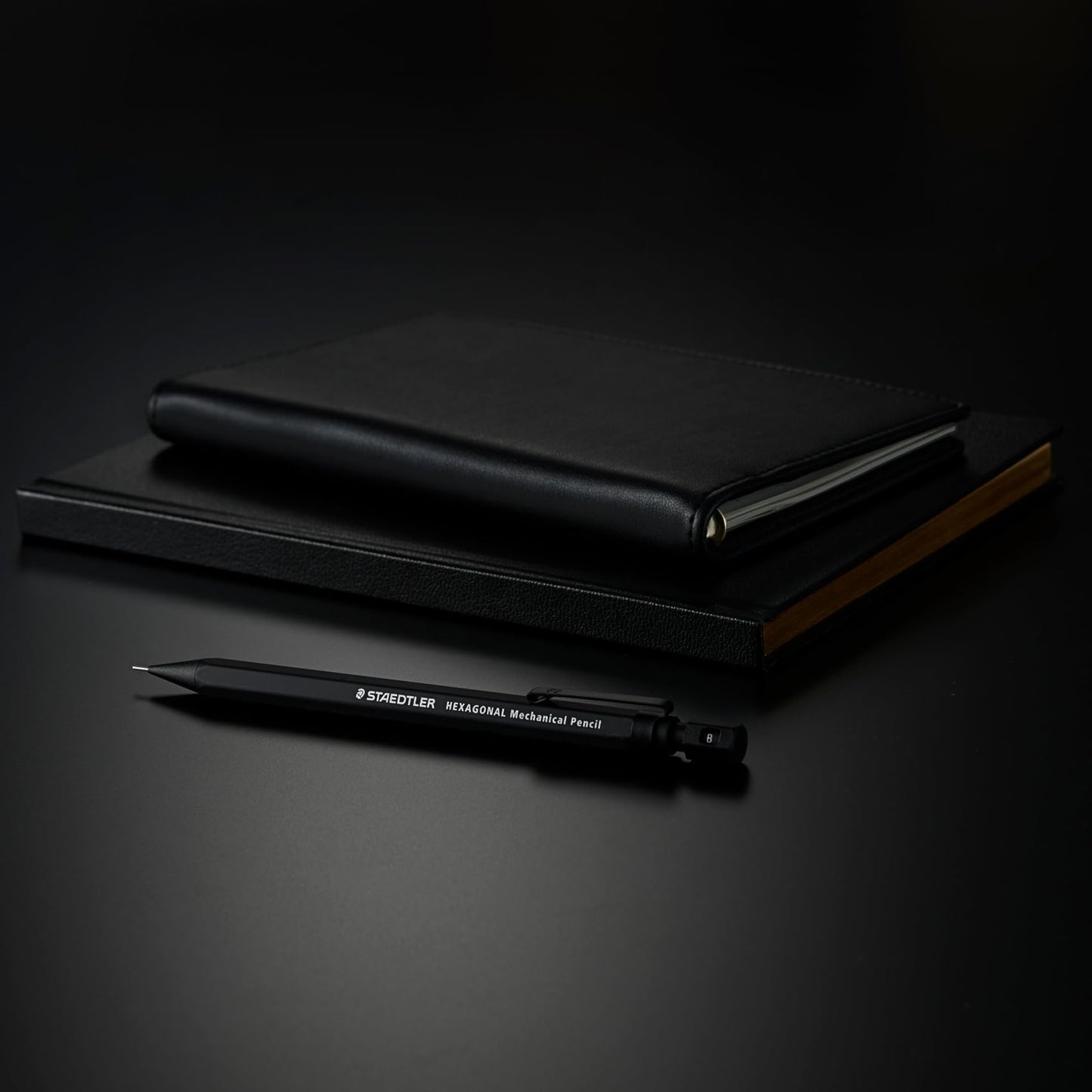 STAEDTLER 925 77-05B Hexagonal Mechanical Pencil, 0.02 inch (0.5 mm), Clean Black