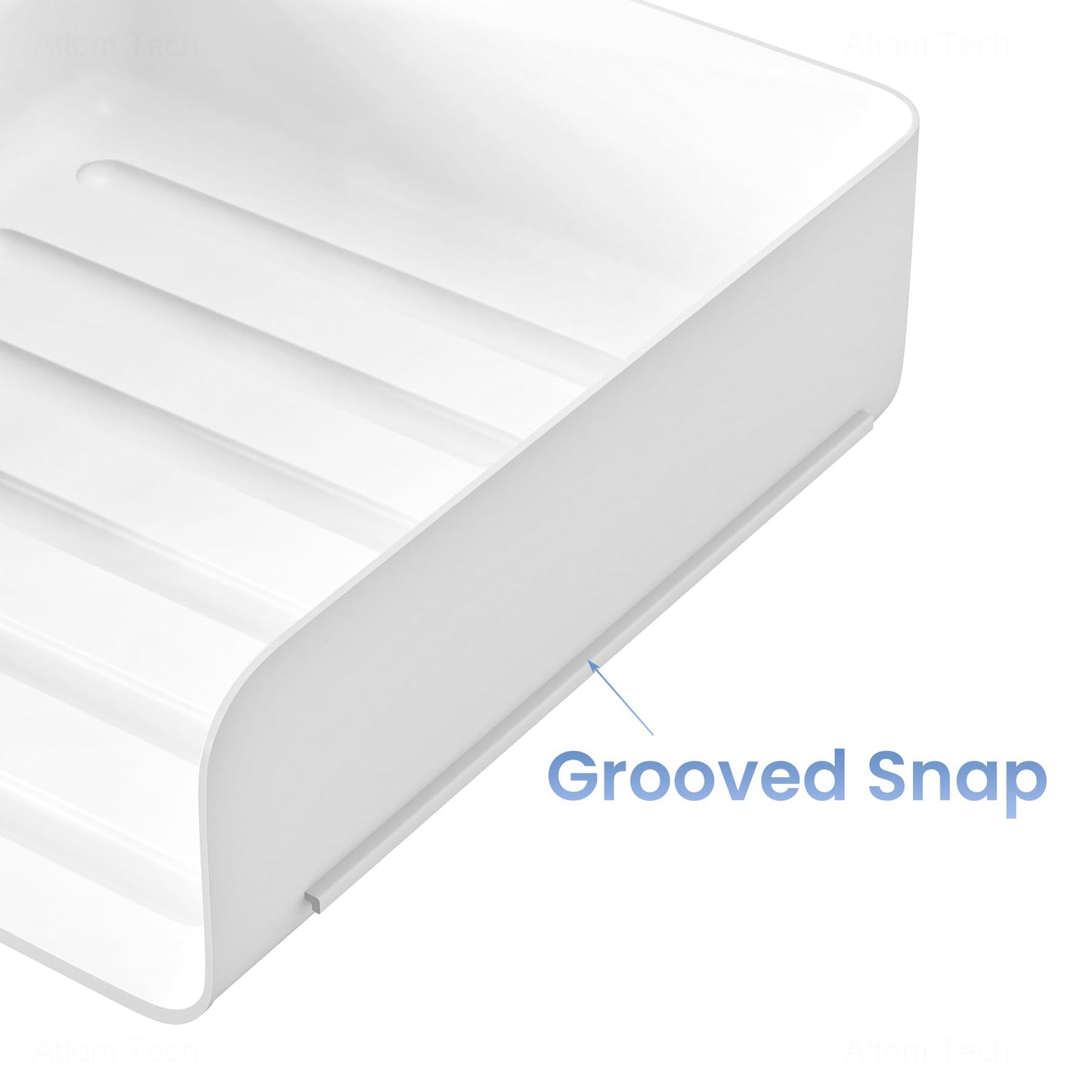 Tomorotec 2 Pack White Stackable Letter Tray, A4 Desk File Organizer Set