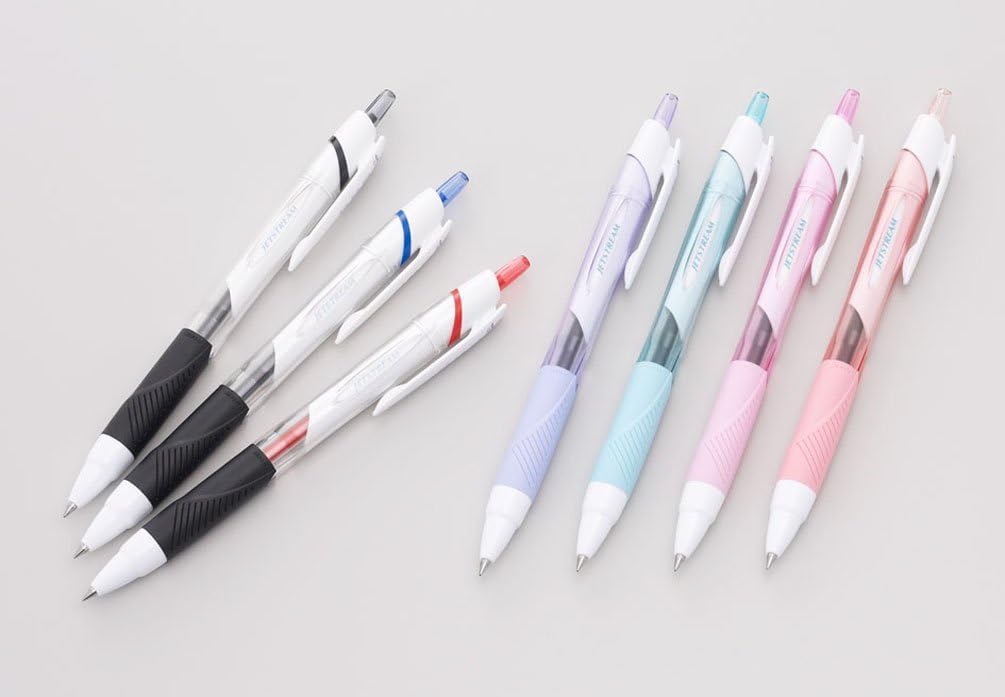 Mitsubishi Pencil SXN15005.15 Jetstream Oil-Based Ballpoint Pen, 0.5, Red, 10 Pieces
