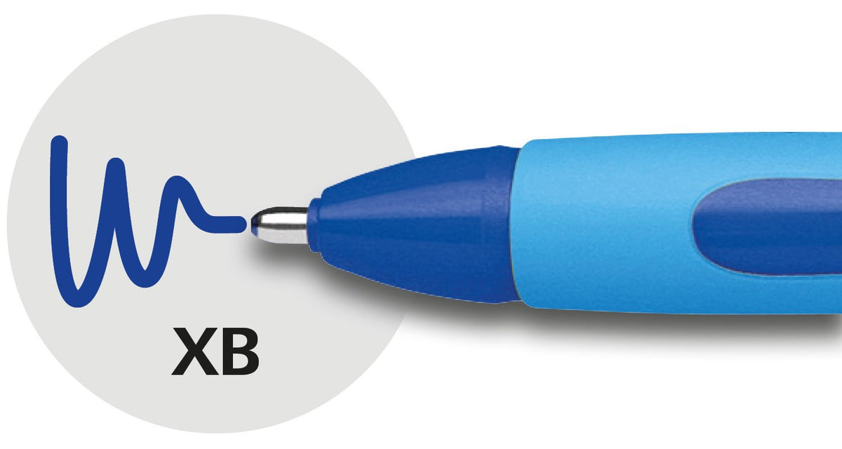 Schneider Slider Memo XB Ballpoint Pen with Cap, Stroke Width: XB, Ink Colour: Black/Blue, Made in