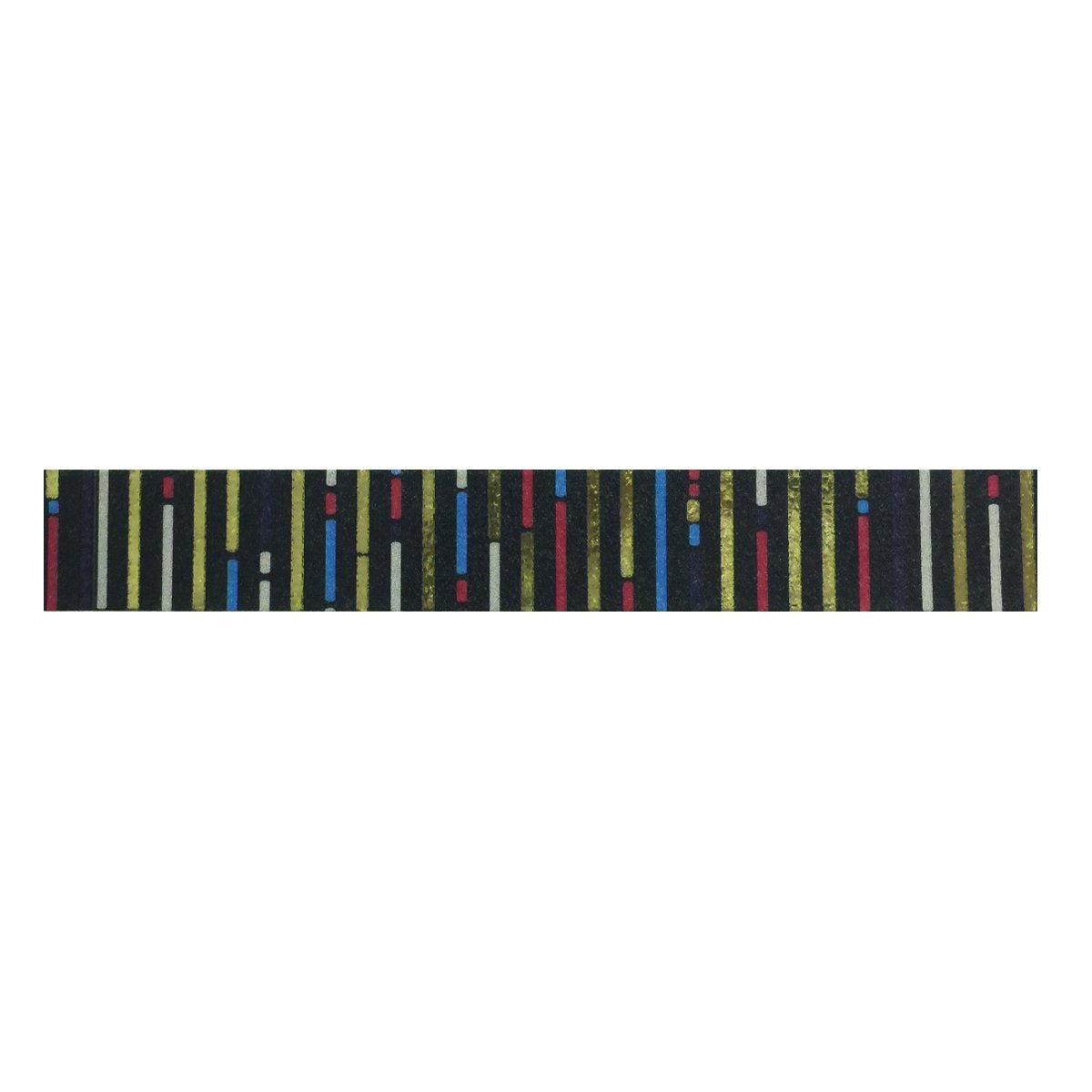 Wrapables Colorful Washi Masking Tape, Blackout Short Bars