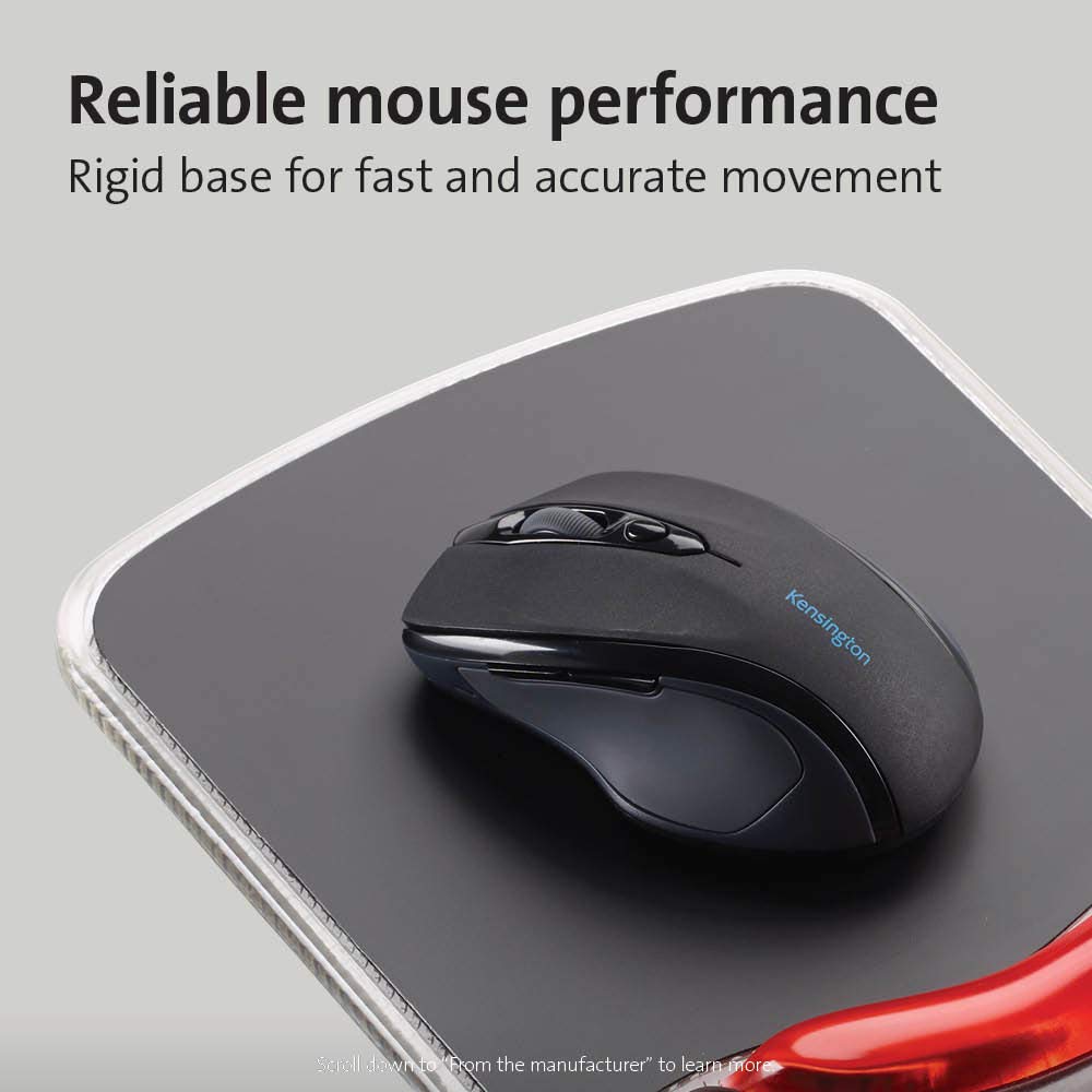 Kensington Duo Gel Mouse Pad - Black, Red