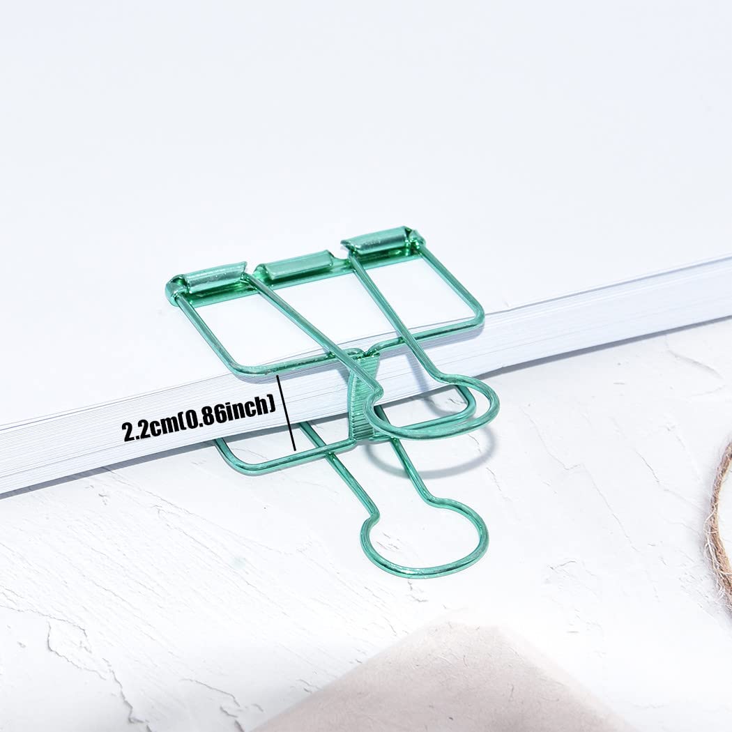 Extra Large Binder Clips 2 Inch, Big Paper Clamps Green for Office School Supplies (15Pcs)