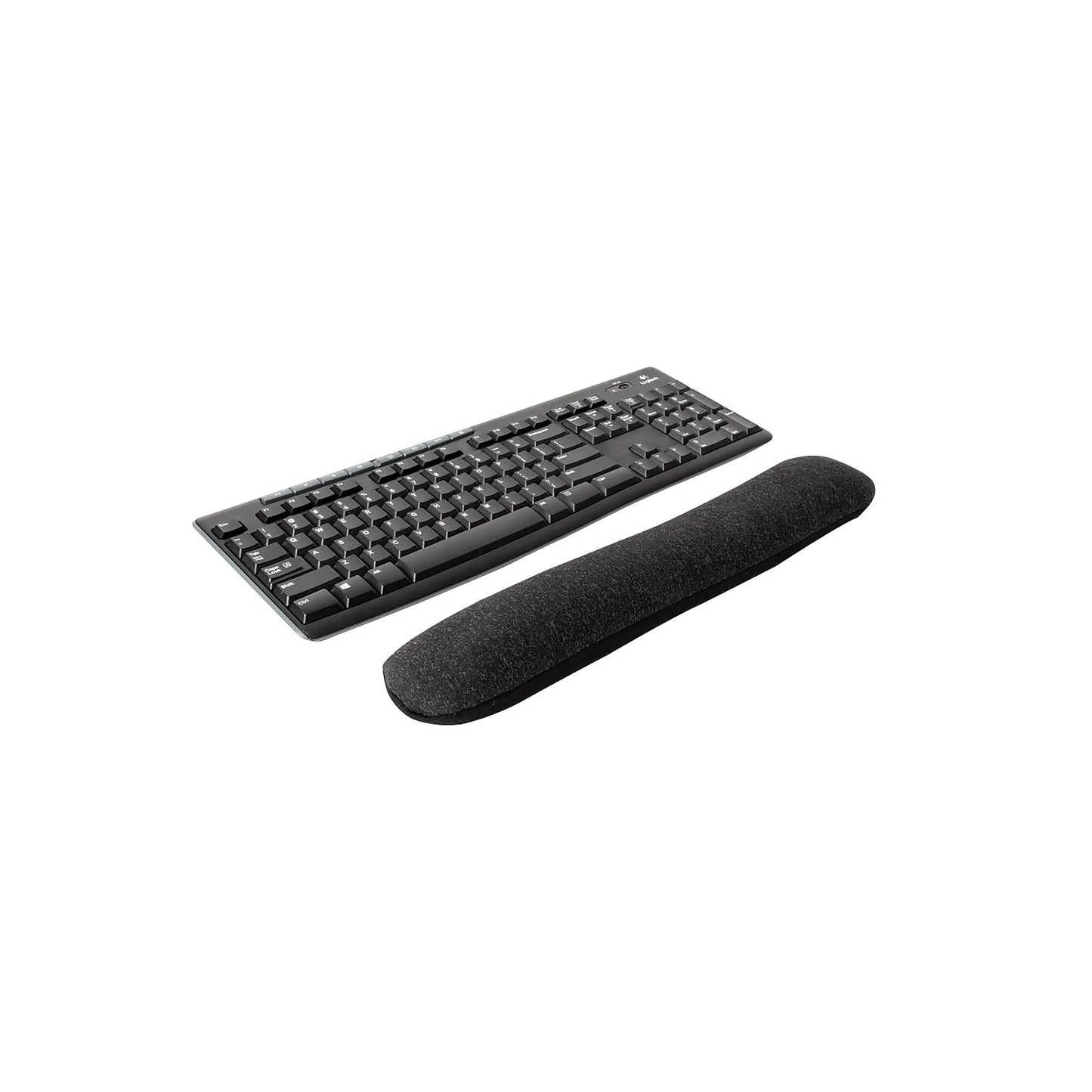 Staples TECH Beaded Keyboard Wrist Rest, Ergonomic, Black/Gray