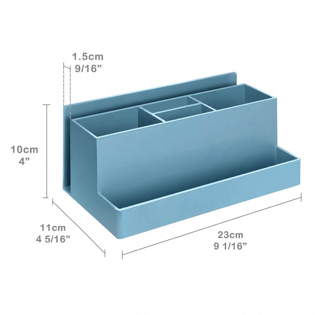 Acrimet Desktop Organizer - Multi Organizer Caddy Holder for Office, Home and School use (Plastic)