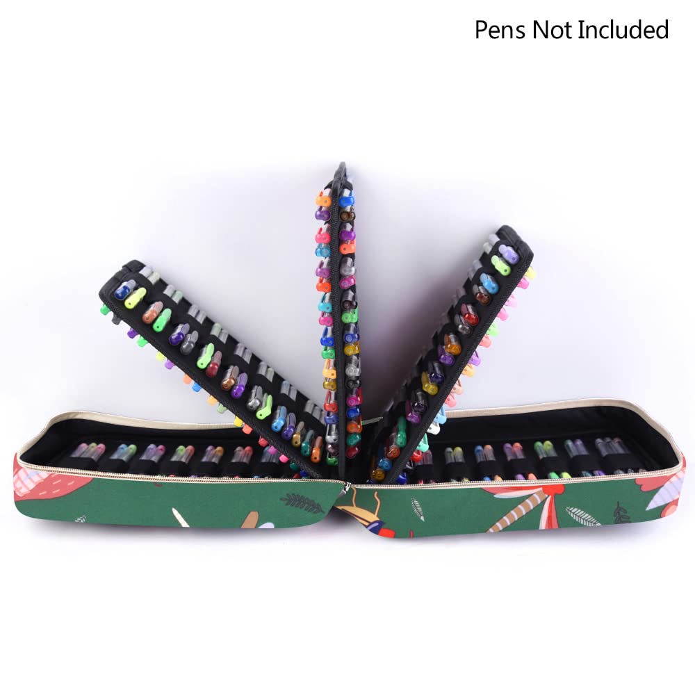 Pencil Case Holder Slot with Zipper Closure Large Capacity Pen Organizer