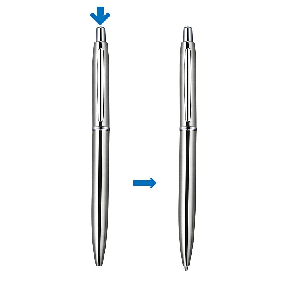 ChaoQ 6 Pcs Retractable Metal Ballpoint Pens, for Gift, Business, Office