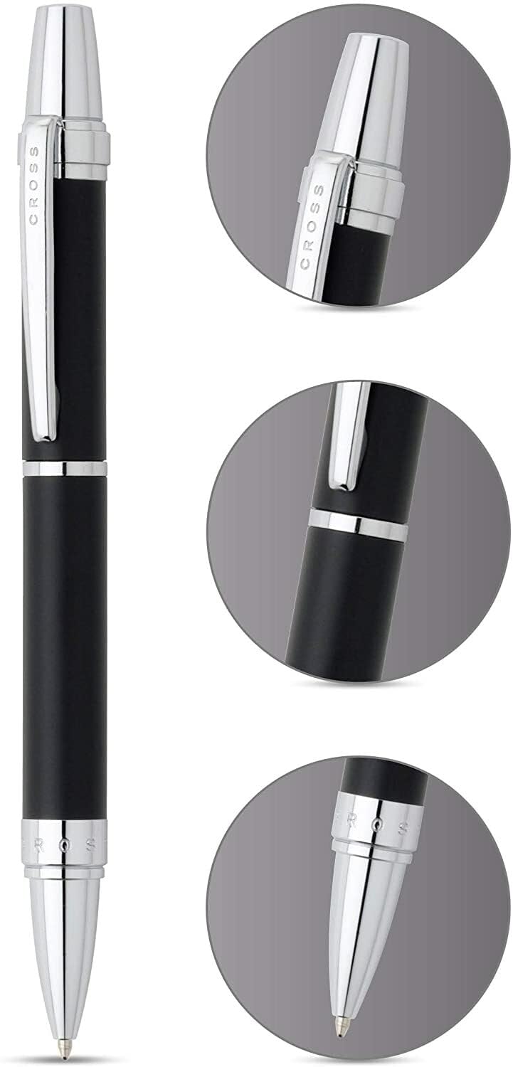 CROSS Nile Satin Plastic Ball Pen, Medium - Black