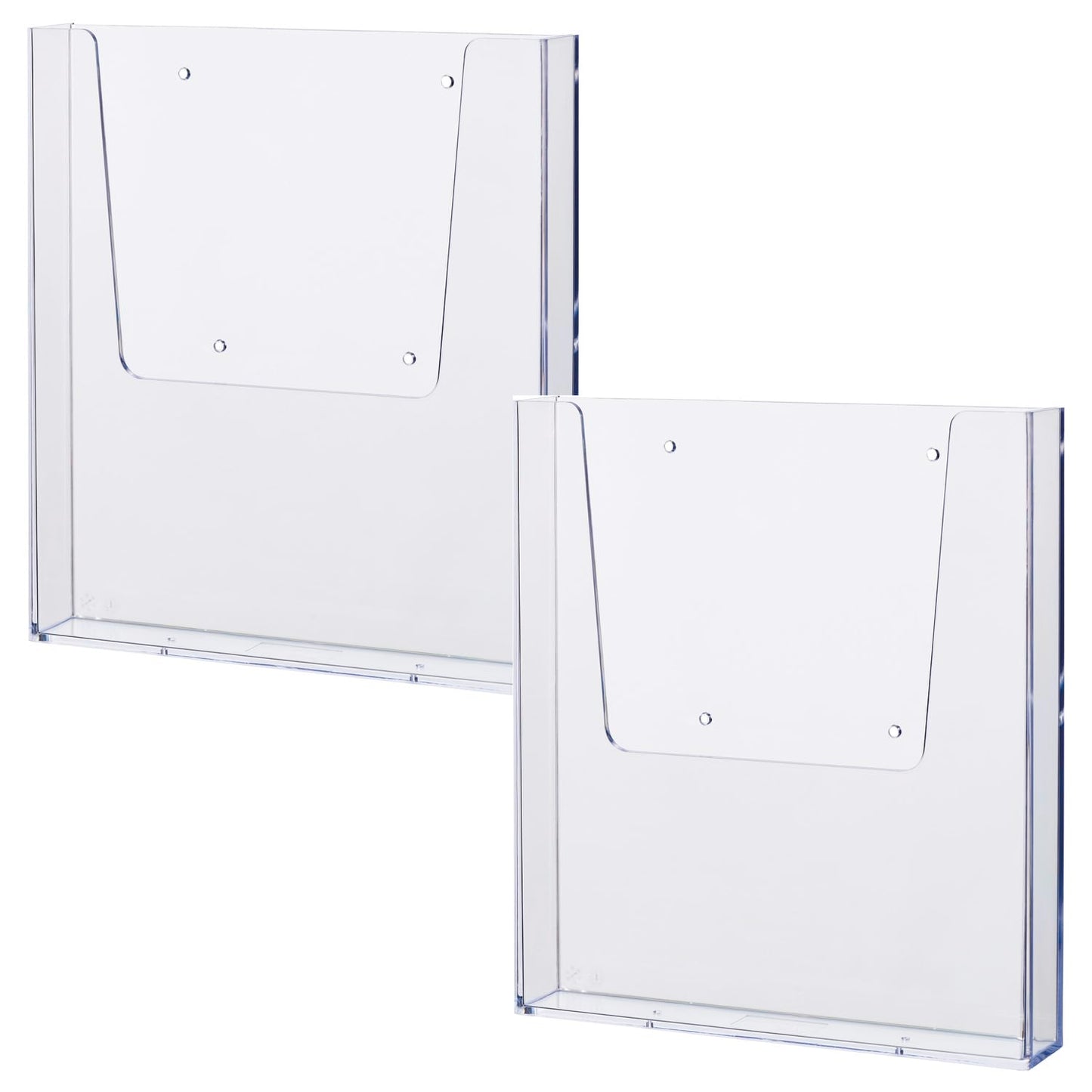 Helit H2350202-2 Brochure Holder Wand the Help Wall DIN A4 Pack of 2 Transparent