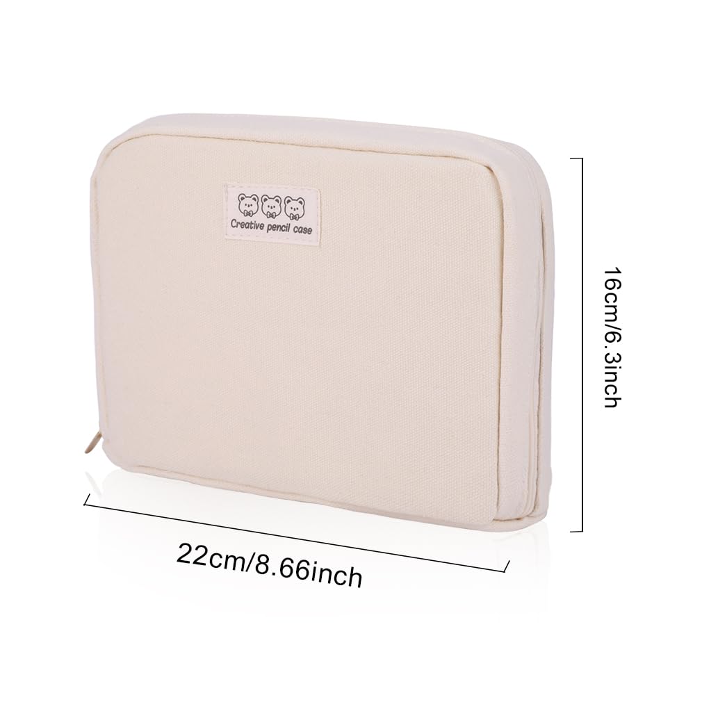 iSuperb Big Pencil Case Pouch Large Capacity Can Hold a Book, Pen Pouch Waterproof for Adult Kids