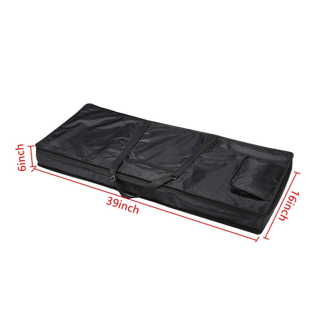 ONCHSH 61 Key Keyboard Gig Bag, Waterproof 39×16×6 Inch