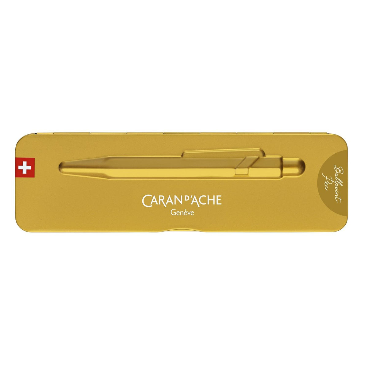CREATIVE ART MATERIALS Caran D'ache Ballpoint Pen, Goldbar (849.999)