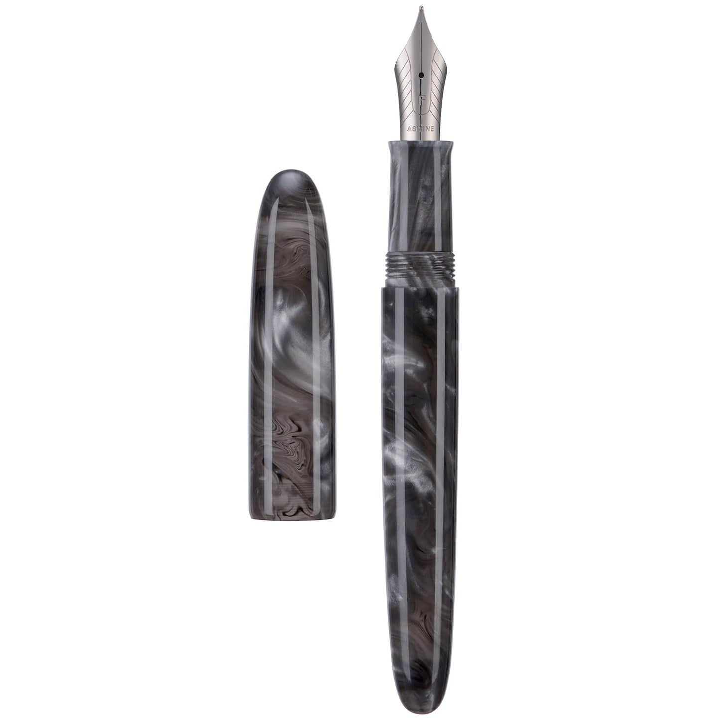 Asvine C80 Fountain Pen #8 Medium Nib Large Handcraft Pen with Converter Pen Box Collection Set
