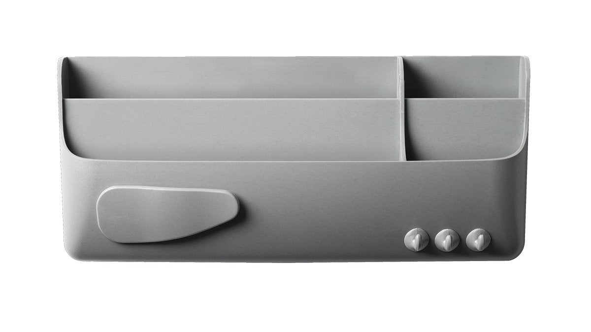 Bi-Office Bi-Silque SM010102 Magnetic Smart Accessory Box - Grey