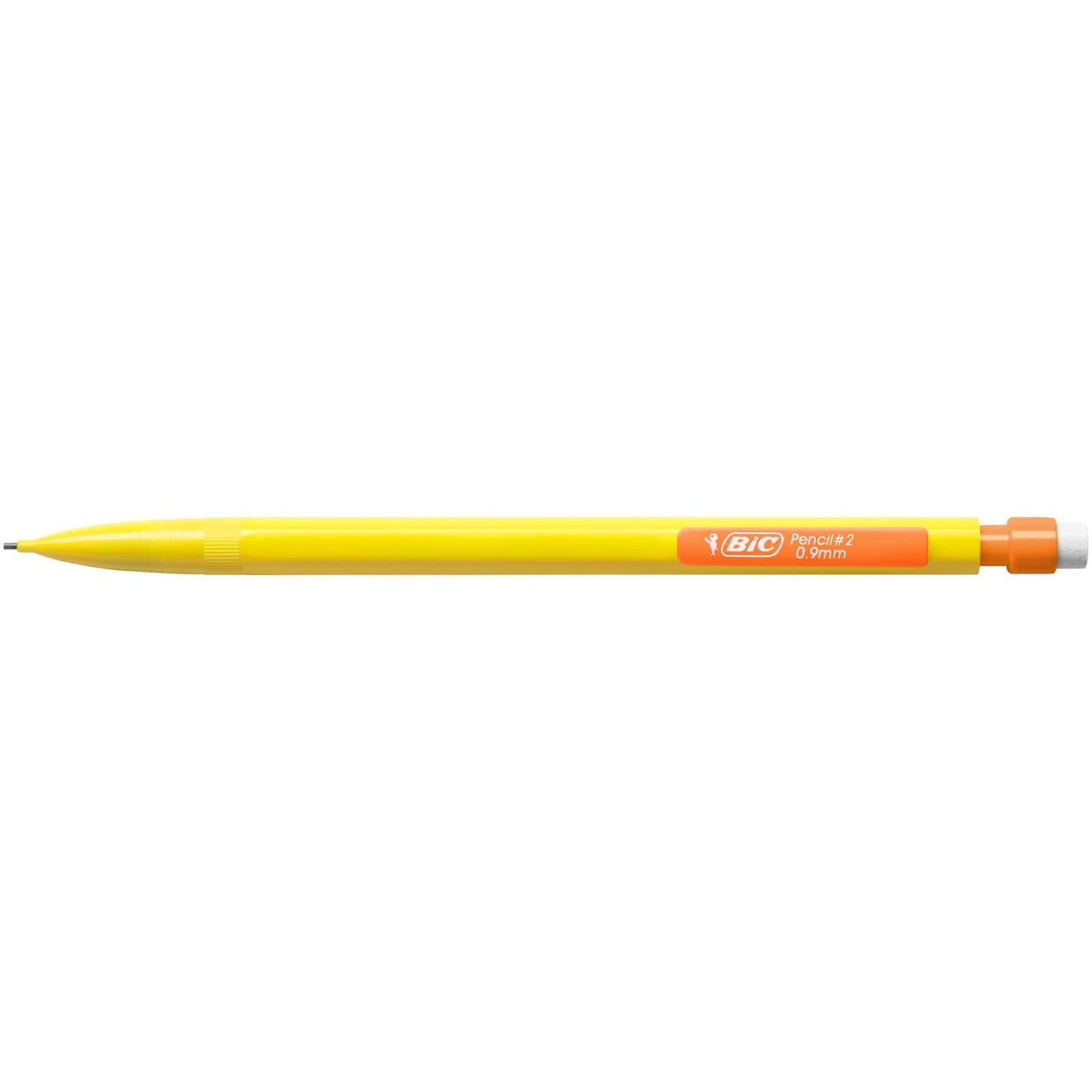 BIC Matic HB Mechanical Pencils and Eraser, Assorted Barrel Colours with Fine Point (0.9 mm), Pack