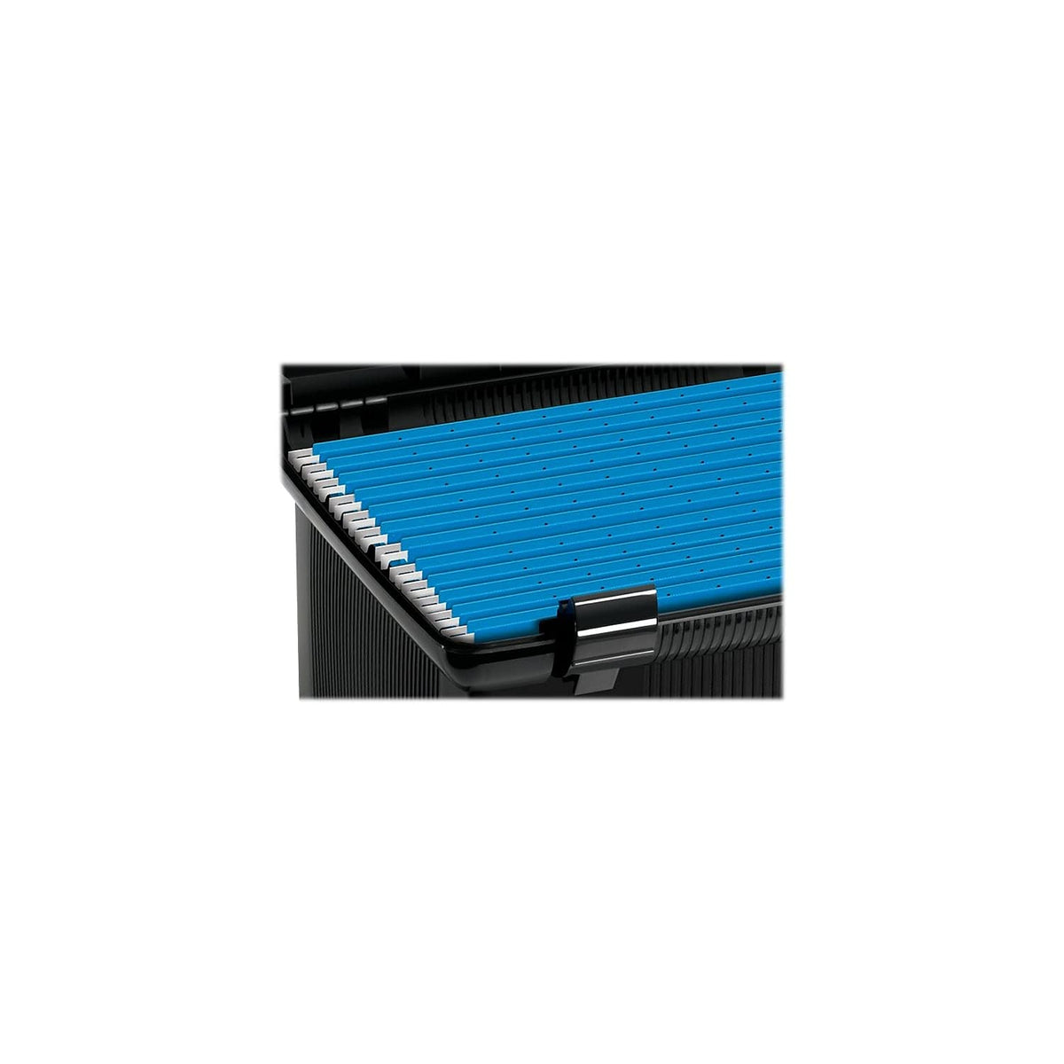 Pendaflex Portable File Box, Black, 11"H x 14" W x 11-1/8" D (41742)