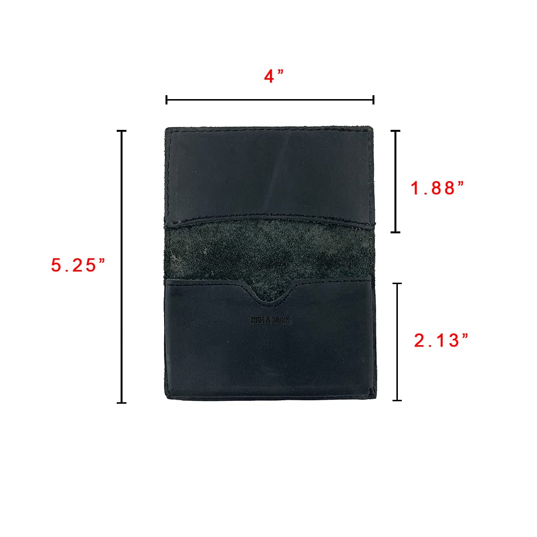 Hide & Drink, Leather Vintage Business Card Holder, Cash Organizer, Wallet, Pocket Accessories