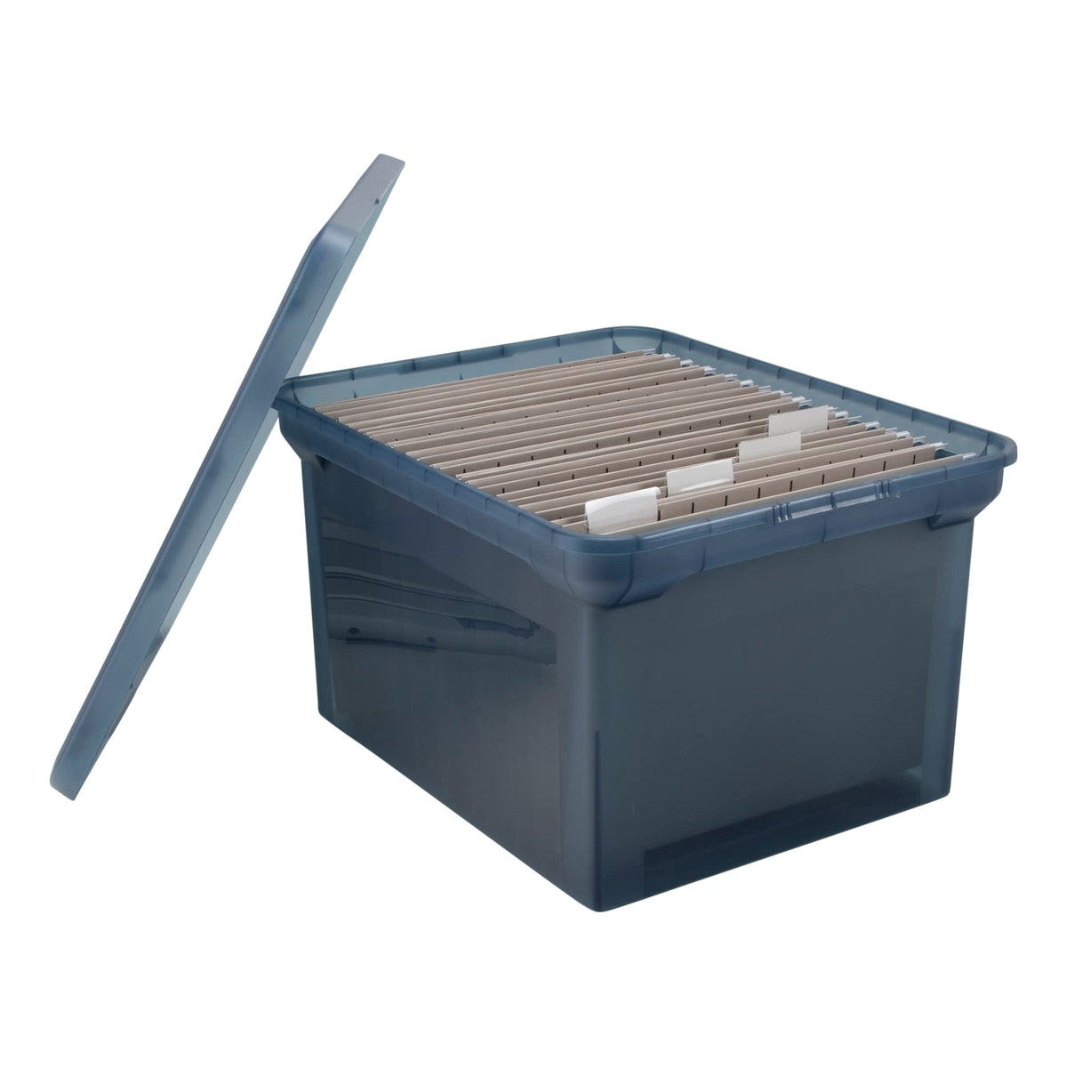 Office Depot® Brand File Tote, 35 Qt, Letter/Legal Size, 10-13/16"H x 13-5/8"W x 18" D, Copen Blue