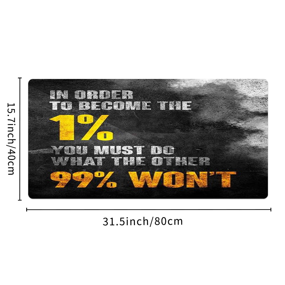Reateforin Inspirational Quote Mouse Pad,Motivational Mousepad for Mens Guys Black Inspiring Stay